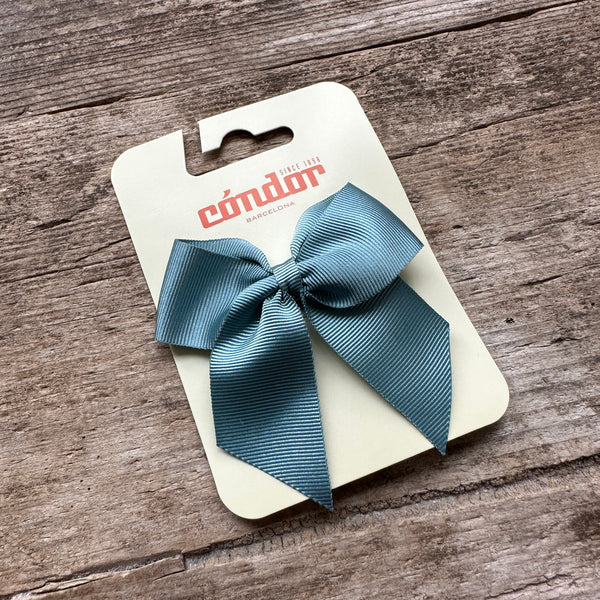 Grosgrain Hair Bow | Dry Green