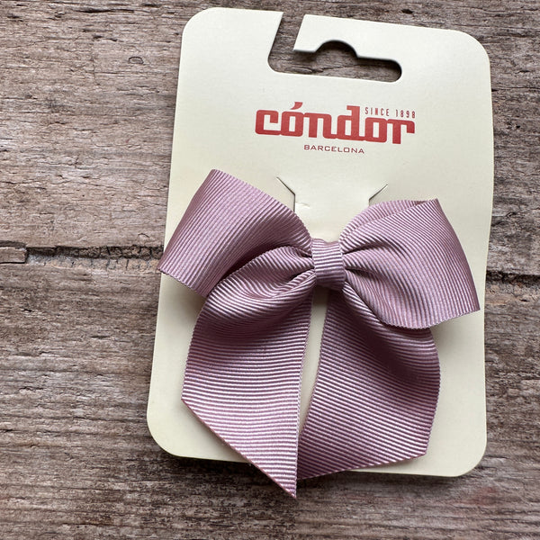 Grosgrain Hair Bow | Pale Pink