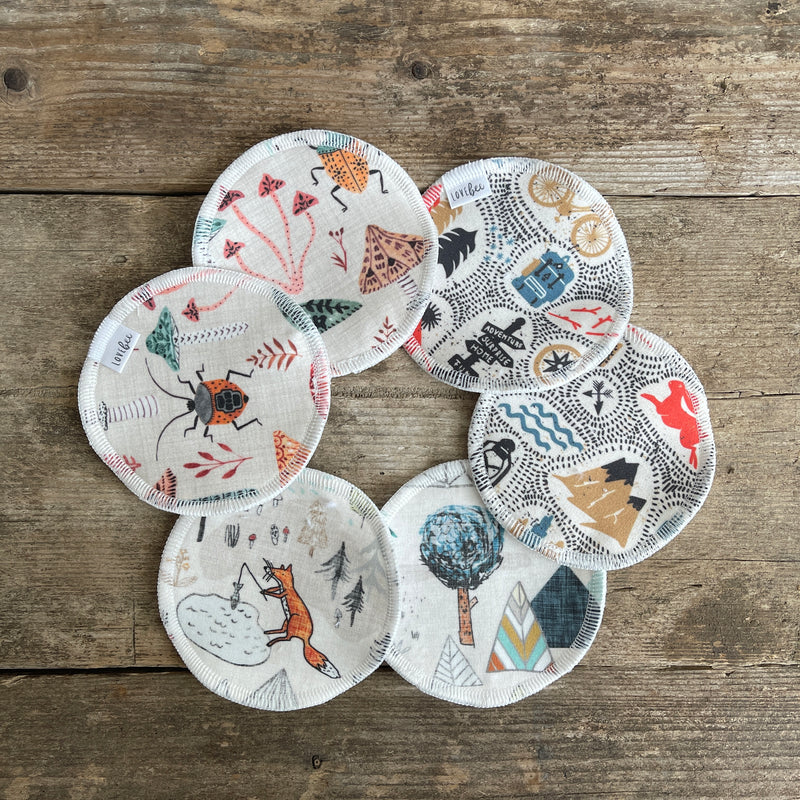 Lovebee Club Fox Mountain ReUsable Breast Pads  Organic Children baby