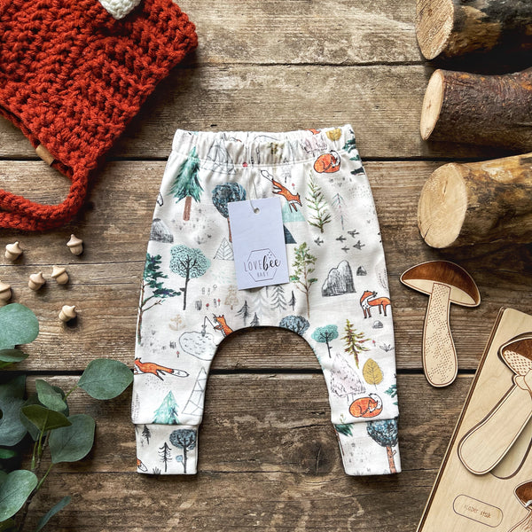 Lovebee Club Fox Mountain Harem Leggings Organic Children baby