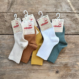 Cotton Rib Ankle Socks | Iris