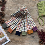 Autumn Check Knotted Hat