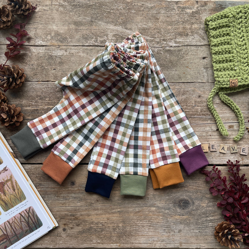 Autumn Check Knotted Hat
