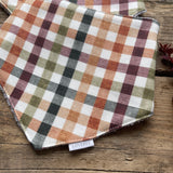 Autumn Check Dribble Bib