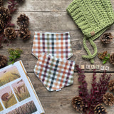 Autumn Check Dribble Bib