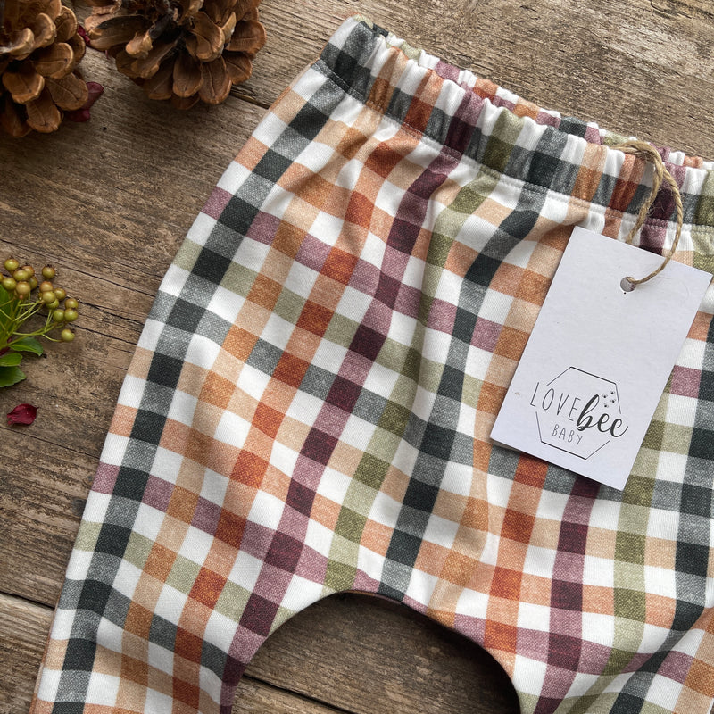 Autumn Check Harem Leggings