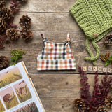 Autumn Check Knotted Hat