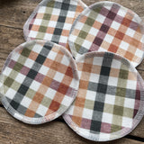Autumn Check Reusable Breast Pads