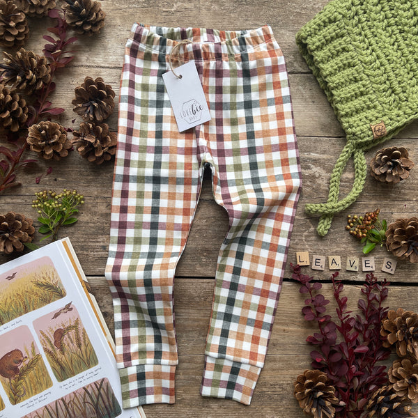 Autumn Check Slim Fit Leggings