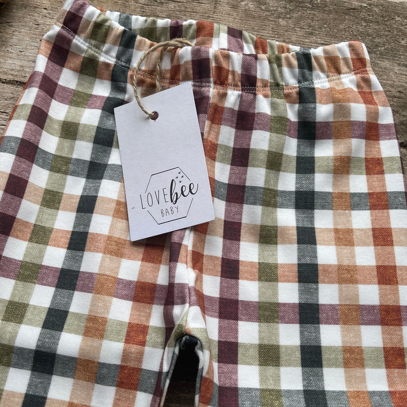 Autumn Check Slim Fit Leggings