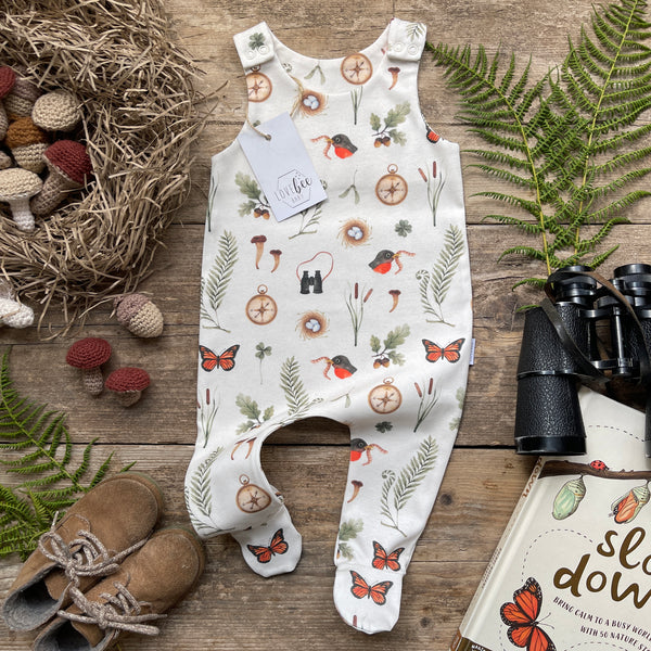 Early Bird Footed Romper | Ready To Post