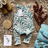 Whale Waves Long Romper