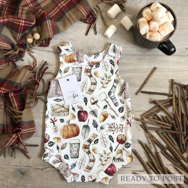 Autumn Spice Bloomer Romper  | Ready To Post