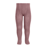 Cotton Rib Tights | Iris