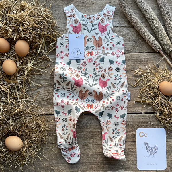 Chickens Footed Romper | Ready To Post