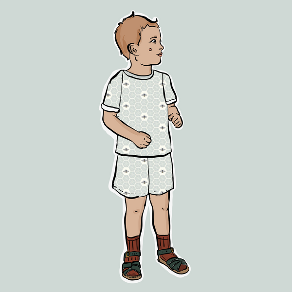 Honeycomb BeeJamas - Summer Short