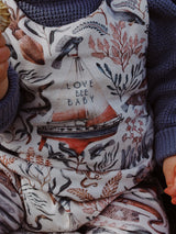 Lovebeeclub Ocean Life Romper Organic Child Baby Clothing
