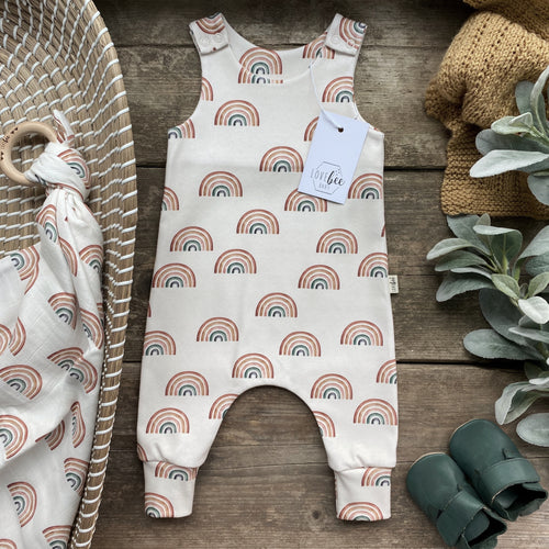 Earthy Rainbow Long Romper
