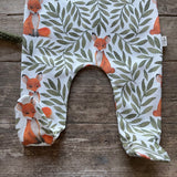 LoveBee Club Fox & Leaves Footed Romper Children Clothing Organic