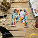Lovebeeclub Surf Boards Harem Leggings Organic Child Baby Clothing