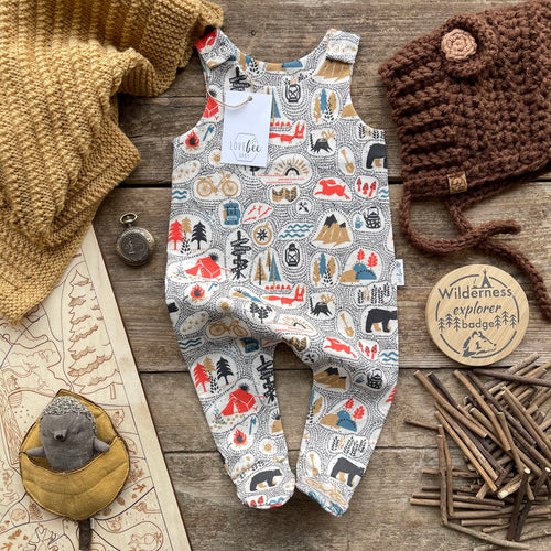 Adventure Surprise footed Romper