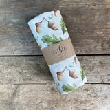 Acorns swaddle blanket