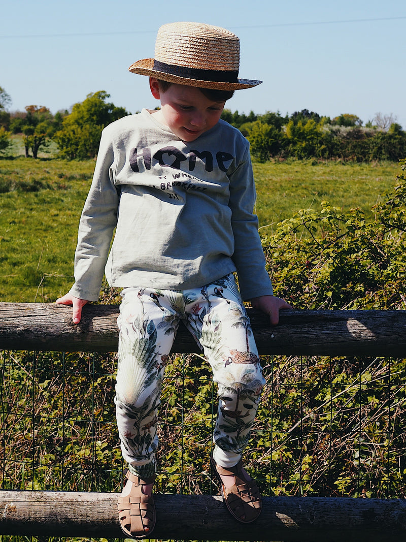 Lovebeeclub Rainforest Slim Fit Leggings Organic Child Baby Clothing