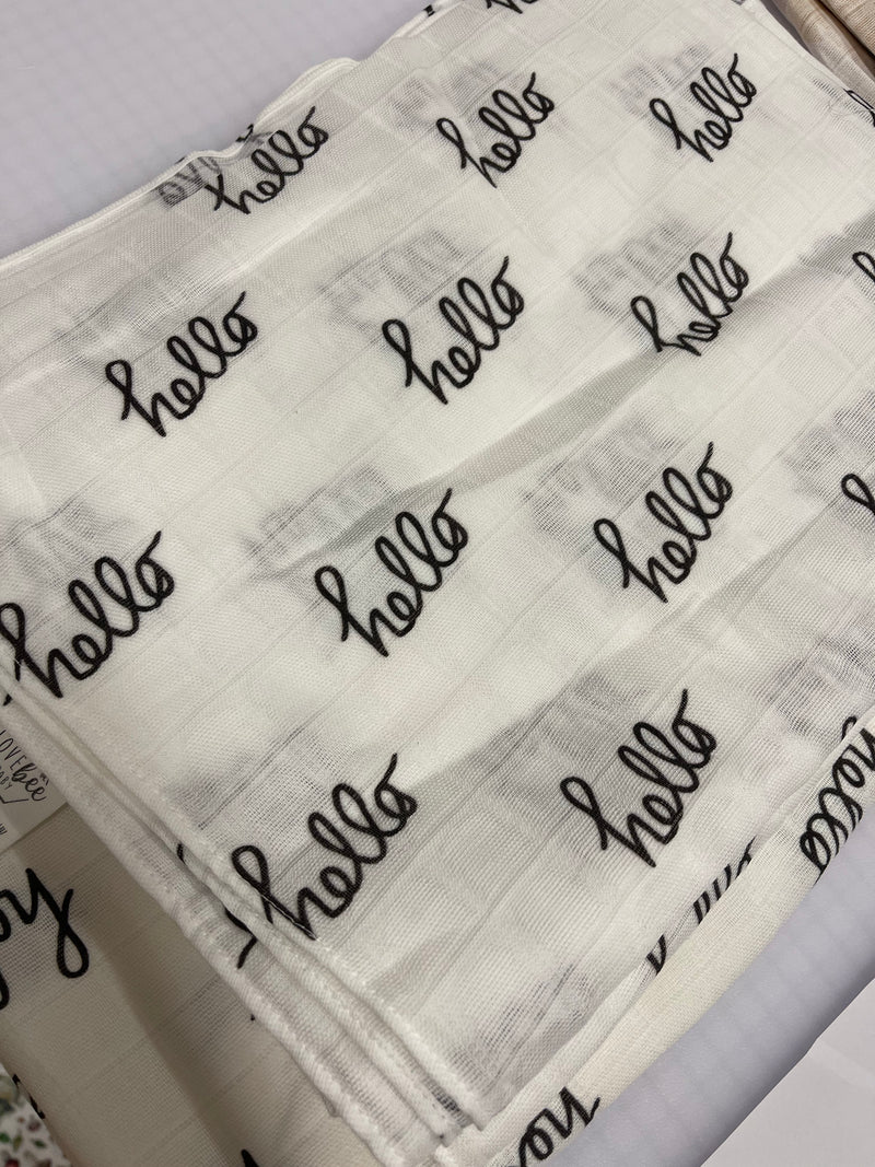 Hello Organic Swaddle Blanket