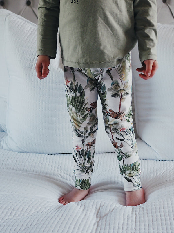 Lovebeeclub Rainforest Harem Leggings Organic Child Baby Clothing