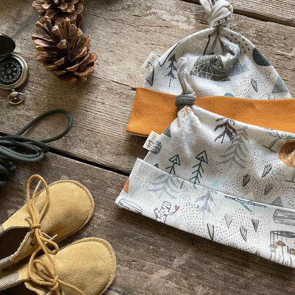 Lovebee Club Mountains Adventure Knotted Hat Children baby Organic