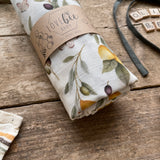 Lovebeeclub Sicilian Lemons Swaddle Blanket Organic Child Baby Clothing