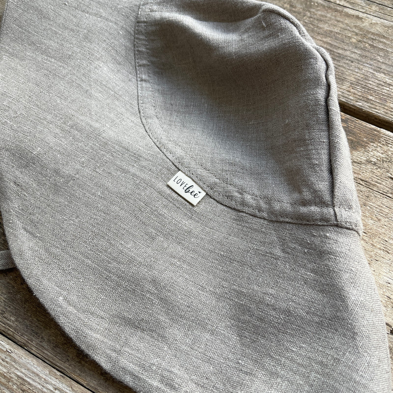 Lovebeeclub Oatmeal Wide Brim Sun Hat Organic Child Baby Clothing
