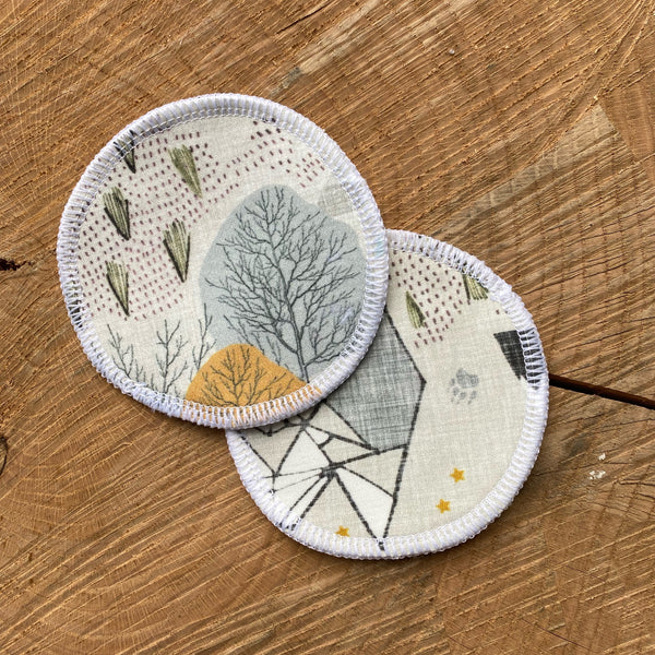 Lovebee Club Mountains Adventure Bobble Reusable Breast Pad baby Organic