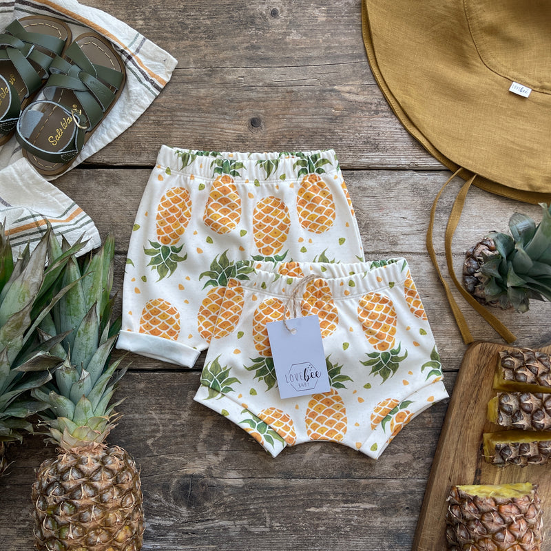 Pineapple Rolled Shorts