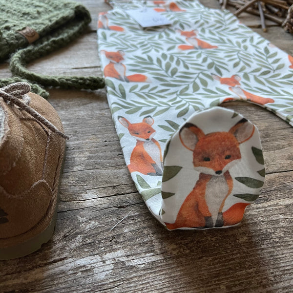 LoveBee Club Fox & Leaves Footed Romper Children Clothing Organic
