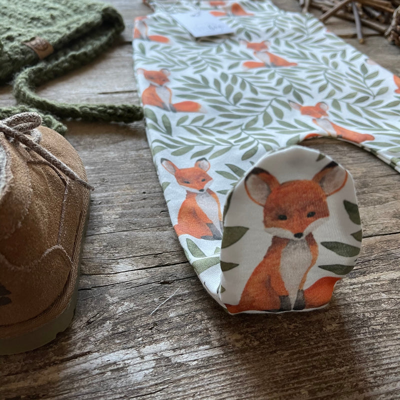 LoveBee Club Fox & Leaves Footed Romper Children Clothing Organic