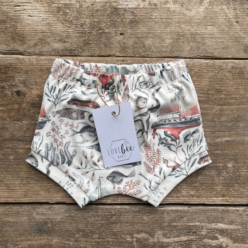 Ocean Life Cuffed Shorts