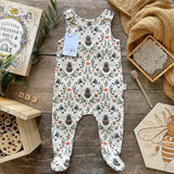 Lovebee Club Bees Footed Romper Organic Child Baby Clothing