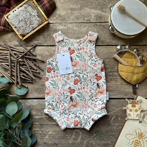Musical bee Bloomer Romper