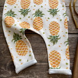 Lovebeeclub Pineapple Romper Organic Child Baby Clothing