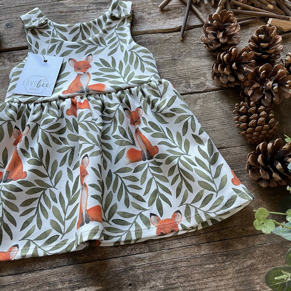 LoveBee Club Fox & Leaves Dress Children Clothing Organic