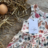 LoveBee Club Chickens Dress Baby Children Clothing Organic
