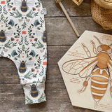 Lovebee Club Bees Rompers Organic Child Baby Clothing