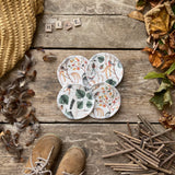 LoveBee Club Autumnal Hike Breast Pads Print Reusable Organic