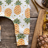 Lovebeeclub Pineapple Romper Organic Child Baby Clothing