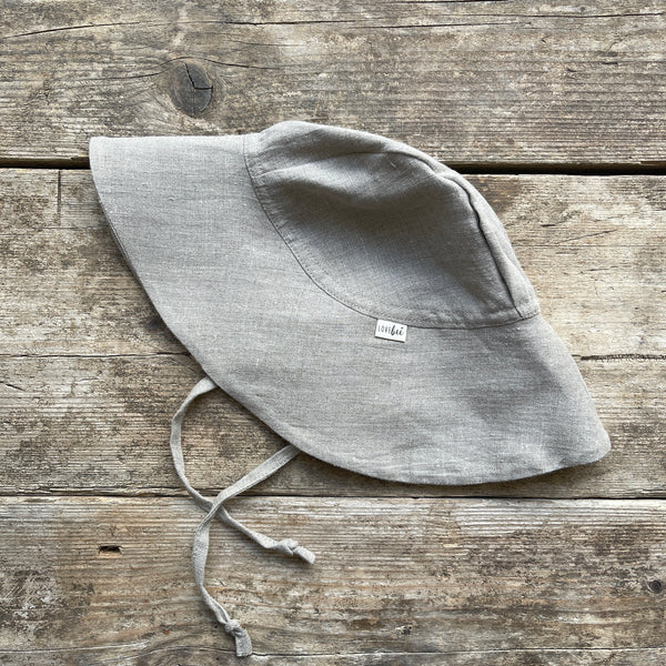 Lovebeeclub Oatmeal Wide Brim Sun Hat Organic Child Baby Clothing