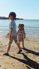 Lovebeeclub Surf Boards Short Romper Organic Child Baby Clothing