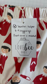 Perfectly Imperfect #40 | Santa's Helper Harem Leggings | 6-9 Months
