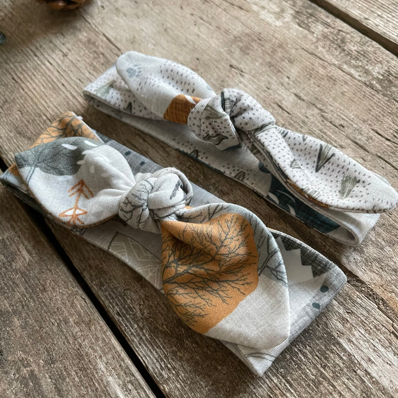 Lovebee Club Mountains Adventure Knot Bow Children baby Organic