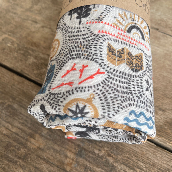 lovebeeclub Adventure suprise muslin swaddle blanket children baby